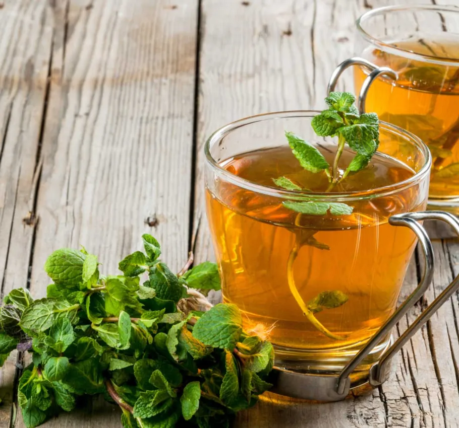 Ayurdvedic tea is part of the Buchinger-style fasting treatment on a wellness vacation at the Grand Hotel Binz on the island of Rügen.
