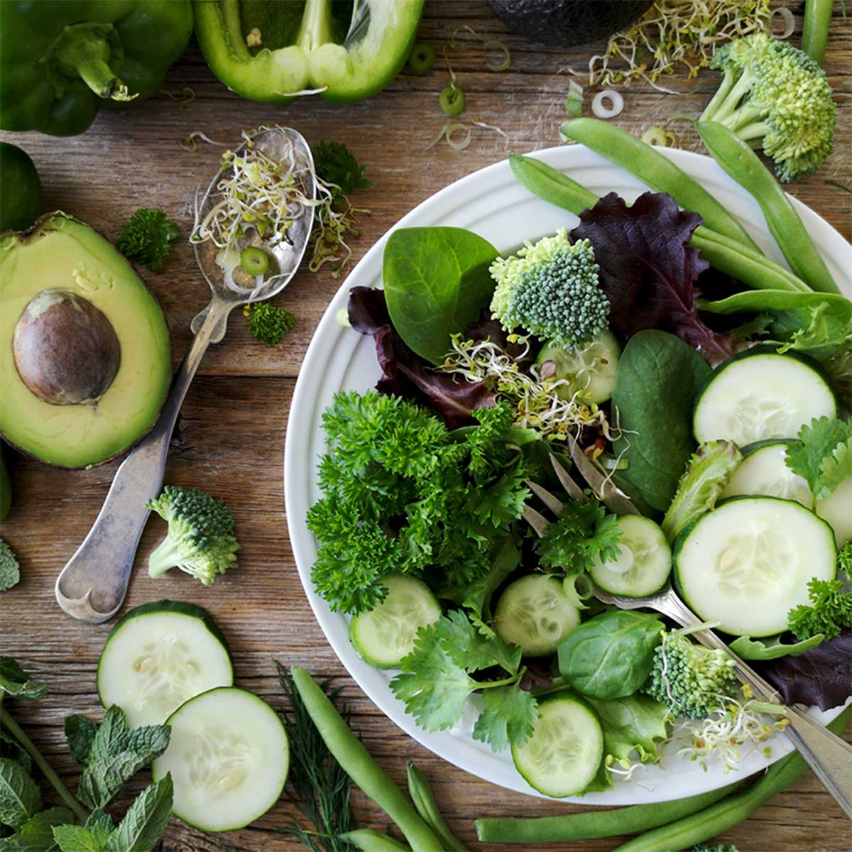A green salad for a powerful start to the menopause on a fasting vacation at the Grand Hotel Binz on Rügen.