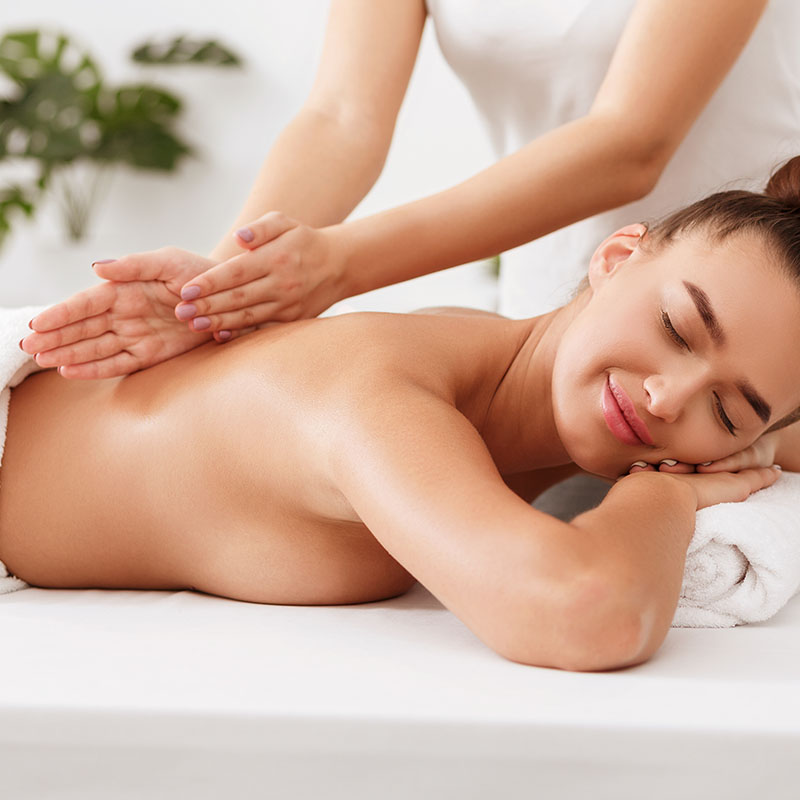 Classic back massage to ease muscle tension and promote relaxation and well-being.